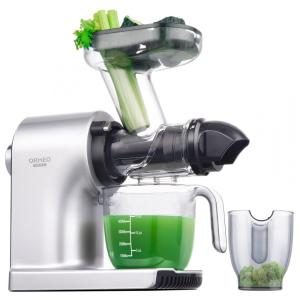 Extrator de Sucos ORMEO HOME com Tecnologia de Extração Lenta a Frio e Boca de Alimentação Ampla de 9,14 cm para Vegetais e Frutas