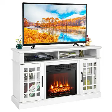 Lareira Elétrica Tangkula 122x41x74cm 1400W