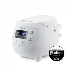 Panela de Arroz Elétrica 840mL, Cerâmica e 4 Predefinições, Branca, 110v, YUMASIA YUM EN06, Branco