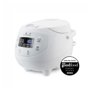 Panela de Arroz Elétrica 840mL, Cerâmica e 4 Predefinições, Branca, 110v, YUMASIA YUM EN06, Branco