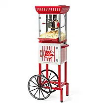 Retrô Pipoqueira Elétrica Portátil 1.9kg em Aço Inoxidável, 110v, NOSTALGIA Retro Classic Popcorn Machine, Vermelho