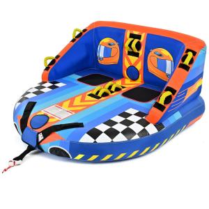 Boia Rebocável Inflável Para 2 Pessoas, Resistente, XGEAR, Azul