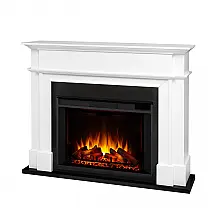 Lareira Elétrica Real Flame 140x112cm 1500W Chamas 6 Cores Controle Portátil 110V