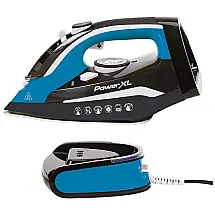 Ferro de Passar a Vapor ES2416S05, com Desligamento Automático, 1500W, 110W, POWERXL ES2416S05, Preto