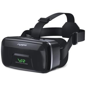 Óculos de Realidade Virtual 3D Confortável para Smartphones, FIYAPOO VR1, Preto