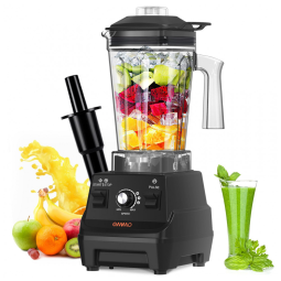 Liquidificador Profissional 1,7L com Alta Velocidade e Lâminas em Aço Inoxidável, 110V 1800W, OMMO, Preto