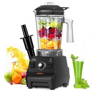 Liquidificador Profissional 1,7L com Alta Velocidade e Lâminas em Aço Inoxidável, 110V 1800W, OMMO, Preto