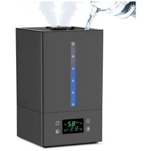 Umidificador Ultrassônico Portátil WOAEDMBY 6 Litros até 50H e Giratório em 360 , 110V, Preto