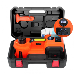 Macaco Elétrico EHEELP 5Ton 12V Kit de Elevação Hidráulico para Troca de Pneus de SUVs, MPVs, Sedans e Caminhões na Garagem com Display LCD