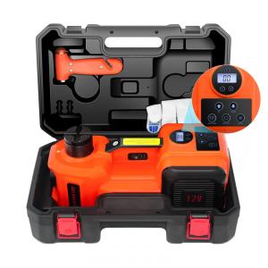 Macaco Elétrico EHEELP 5Ton 12V Kit de Elevação Hidráulico para Troca de Pneus de SUVs, MPVs, Sedans e Caminhões na Garagem com Display LCD