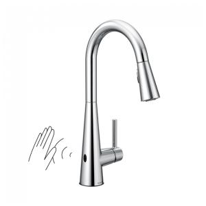 Torneira Cozinha com Sensor de Movimento e Design Moderno de Alta Qualidade, Moen Sleek 7864EWC, Cromada