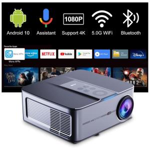 Play3 Mini Projetor 4K 1080P Ideal para Filmes com Controle de Voz, Projeção de até 350 Polegadas, 110v, ARTLII, Preto