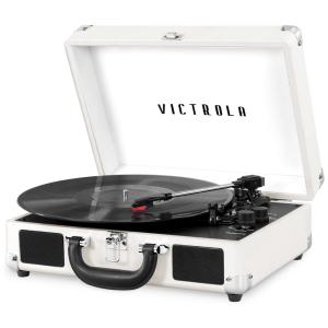 Vitrola Toca Discos 3 Velocidades, com Bluetooth, 45 RPM, 110v, VICTROLA VSC 550BT WHT EA, Rosa