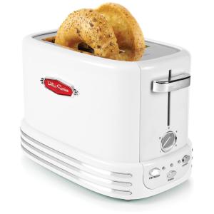 Torradeira Elétrica Retrô 2 Fatias com 5 Níveis de Tostagem, 110v, NOSTALGIA RTOS200WH, Branco