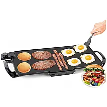 Churrasqueira Grill Elétrica até 6 Porções com Bandeja de Gotejamento, 110V 1800W, Go4max, Preta