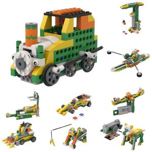 Robô de Codificação 12 em 1 com 600 Peças para Crianças de 8 a 12 Anos, VteePck, Laranja