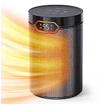 Aquecedor Ceramico de Mesa BREEZOME Preto PTC 1500W 3 Modos ECO Timer 24h 34dB ETL Modelo B0D8W7Z4R5 120V