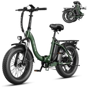 Bicicleta Elétrica Dobrável Ranger 2.0, Motor 1400W Pico, Bateria 600Wh, Autonomia 96 km, Pneus 20x4.0, Freio 180mm, Suspensão, Até 45 km/h