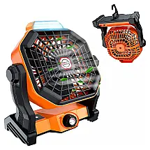 Ventilador Industrial, com 3 Velocidades, 110v, ZHOVEE, Laranja