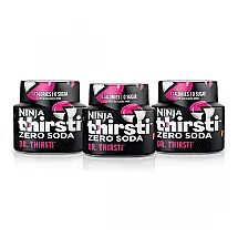 Gotas Aromatizantes de Água Ninja Thirsti WCFDRPPAM Dr. Thirsti Zero Soda Zero Açúcar Pacote com 3