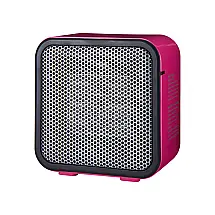 Mini Aquecedor Elétrico Portátil e Pessoal Cerâmico,110V 500 Watts, Amz, Rosa Escuro