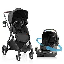 Cadeirinha Evenflo Revolve180 LiteMax NXT Sistema de Viagem Preta com Rotação 180° e SensorySoothe 1,4 a 13,6 kg