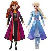 Conjunto de Bonecas Frozen Disney Anna e Elsa para Crianças Acima de 3 Anos