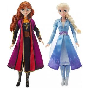 Conjunto de Bonecas Frozen Disney Anna e Elsa para Crianças Acima de 3 Anos