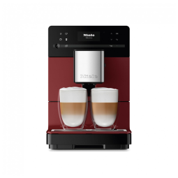 Máquina de Café Expresso Automática e Silenciosa, 1.3L com Moedor e Espumador de Leite, 220V 1450W, Miele NEW CM 5310, Vermelha