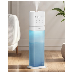 Umidificador Ultrassônico 8L com Controle de Umidade Ajustável, Display Digital, Temporizador, Controle Remoto e Desligamento Automático