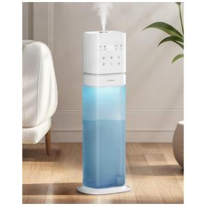 Umidificador Ultrassônico 8L com Controle de Umidade Ajustável, Display Digital, Temporizador, Controle Remoto e Desligamento Automático