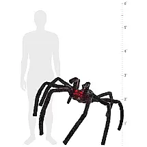 Aranha Animatrônica com Som e Luz para Decoração de Halloween