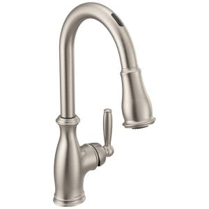 Torneira Cozinha Inteligente com Controle de Voz e Sensor de Movimento, Moen 7185EVSRS, Inoxidável