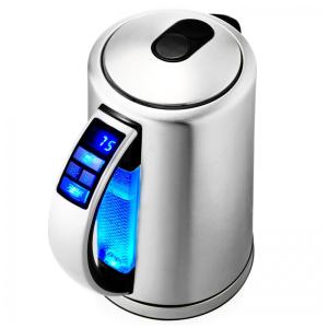 Chaleira Elétrica 1,7 L com Desligamento Automático, Aço Inoxidável 110V 1500W, DOPUDO, Prata