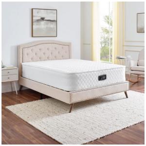 Colchão Inflável Casal com Bomba Embutida, Para até 225KG, BiCOMFER, Branco