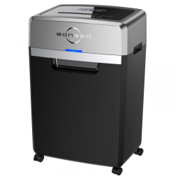 Triturador de Papel Pesada BONSEN, Corte Cruzado de 24 Folhas, Tempo de Funcionamento Contínuo de 40 Minutos, Fragmentadora de Grau