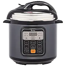 Panela de Pressão Elétrica 6L com 13 Predefinições, Aço Inoxidável e Painel de Led, 110v, WINADO, Cinza