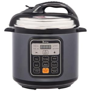 Panela de Pressão Elétrica 6L com 13 Predefinições, Aço Inoxidável e Painel de Led, 110v, WINADO, Cinza