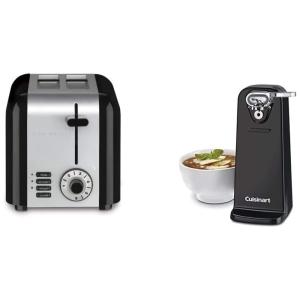 Torradeira, com 2 fatias,900W, preta, 110v, CUISINART, Preto