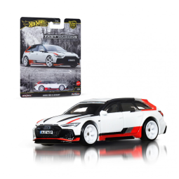 Hot Wheels Premium Car Culture Fast Wagons 164 Scale DieCast Audi RS 6 Avant com Pneus Real Riders e Corpo/Chassi de Metal