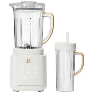 Liquidificador PowerExact Beautiful Branco 700W, Jarra Tritan 1,5L, Copo 600ml, Tampa Antigotejamento, 3 Velocidades, 4 Predefinições, 110V