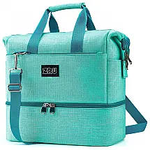 ZRU Bolsa Térmica Portátil 10L, Mantém Quente, Frio Por até 5H, Azul Claro