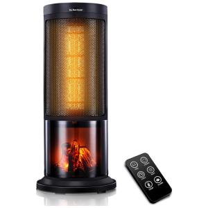 WARMLREC PTC Aquecedor de Cerâmica Elétrico Portátil, 400W, 110V, Preto