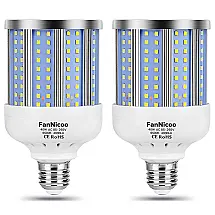 Lâmpada LED 280W 4000 Lumens 6500K Branca com Base E26, E27, 2 Unidades, FANNICOO, Branco