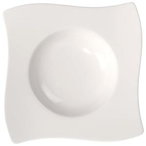 Prato para Sopa de 24 cm, Elegância e Praticidade em Sua Mesa com Formato Quadrado e Material de Porcelana Premium, Villeroy Boch, Branco