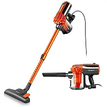 Aspirador de Pó Potente 500W 17kpa até 30 Min de Ação, 110V, IWOLY V600, Laranja