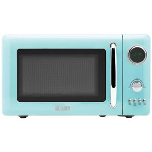 HADEN Micro-ondas 700W 20L Turquesa com Controle Digital, Função Descongelar e Início Instantâneo