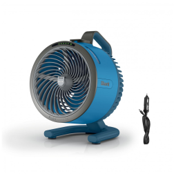 Ventilador portátil com névoa Shark FlexBreeze HydroGo Blueberry, 5 velocidades, 2 modos extras, uso interno e externo, carregador veicular