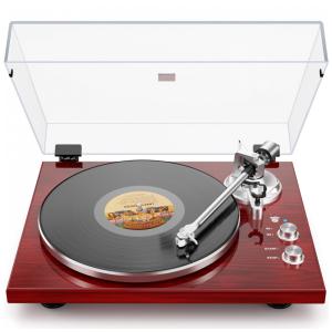 Toca-Discos de Correia para Vinil, Conexão com Alto-Falantes Bluetooth ou Alto-Falante Ativo, Pré-Amplificador Phono Integrado, DIGITNOW