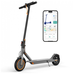 Patinete Elétrico MAXSHOT V1 Preto Motor 350W Pneus Sólidos 21.6 cm Suspensão Dupla Dobrável Adulto